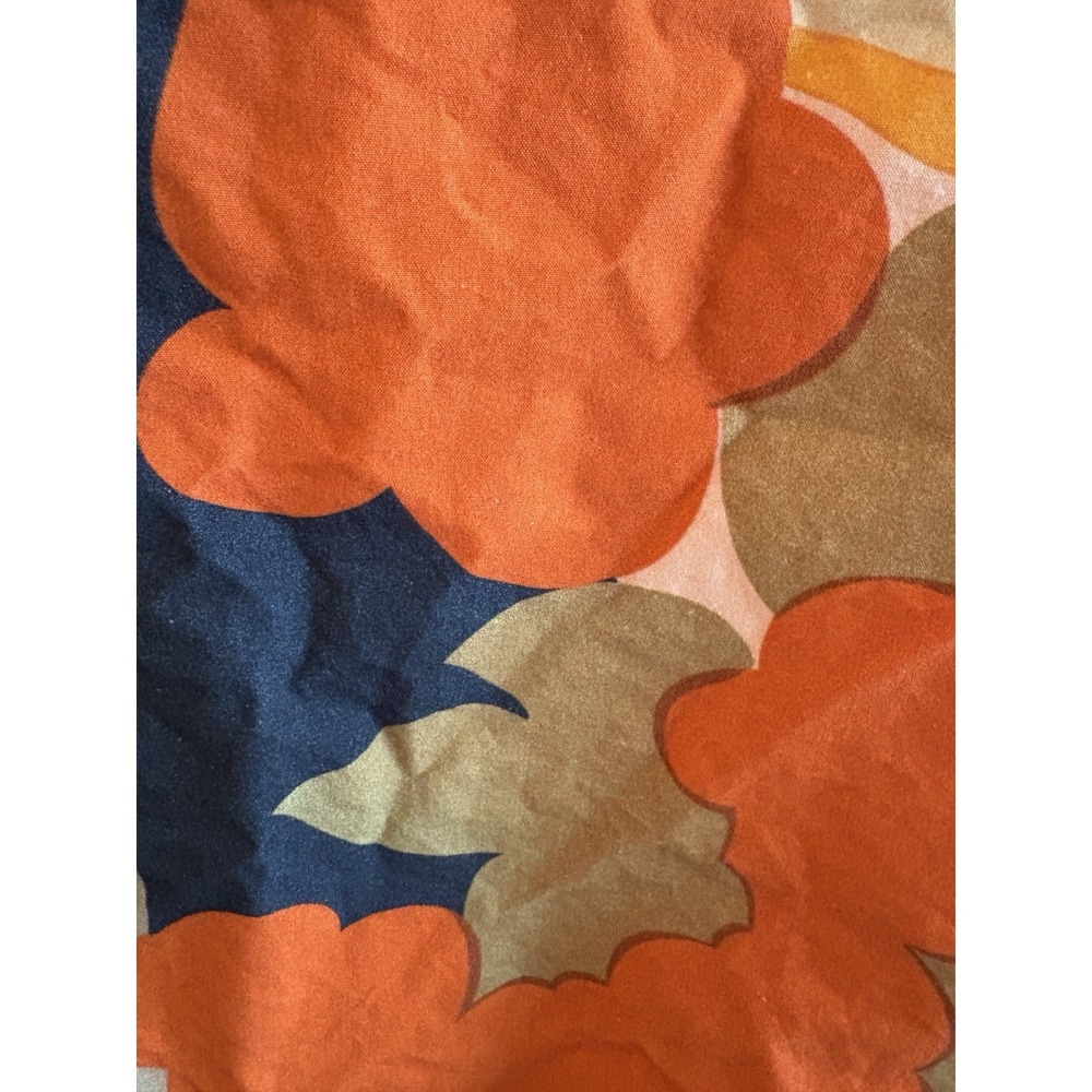 Yellow Orange Crate & Barrel  Esmer Tablecloth 60 x‎ 90 cotton bright